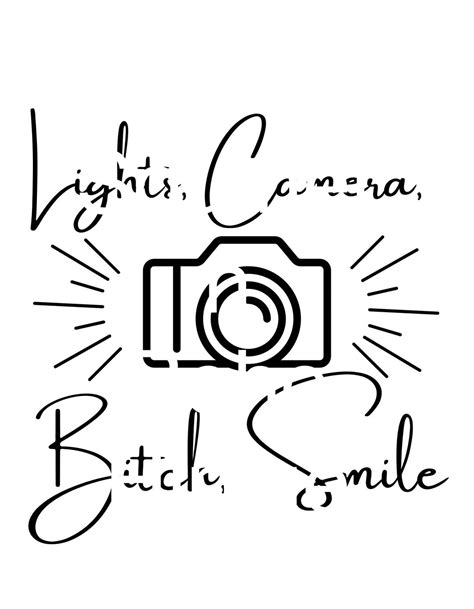 Ttpd Lights Camera Smile Svg Etsy