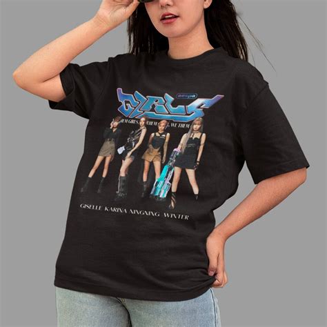 Aespa Girls Vintage Tee Aespa MY Graphic Shirt Aespa Shirt Gift For