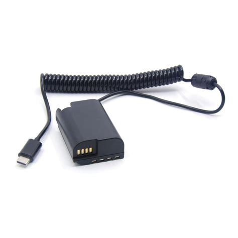 USB C Power Cable To DMW DCC17 DC Coupler DMW BLK22 Dummy Battery For