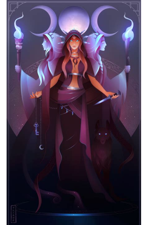 Hecate Greek Mythology By Yliade On Deviantart Greek Goddess Art