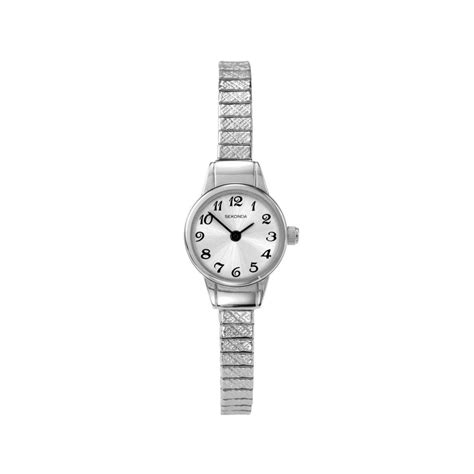 Sekonda Ladies Classic Silver Dial Slimline Expandable Stainless Steel