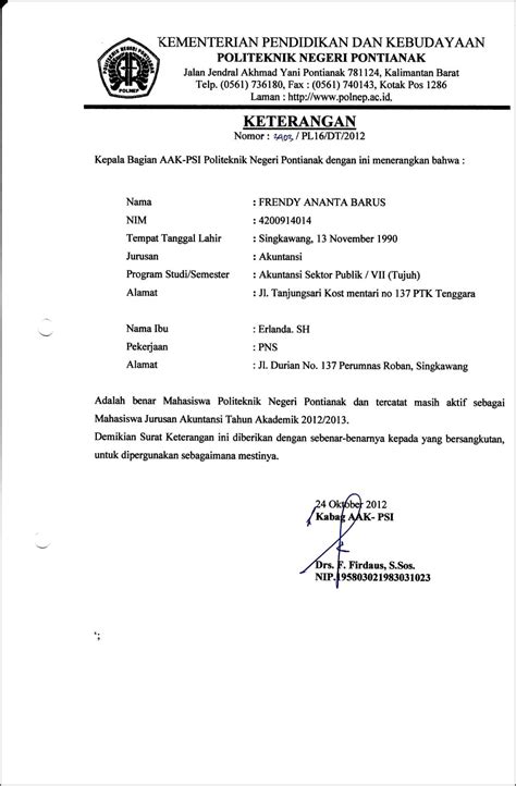 Contoh Surat Pernyataan Konversi Nilai Surat Permohonan Desain