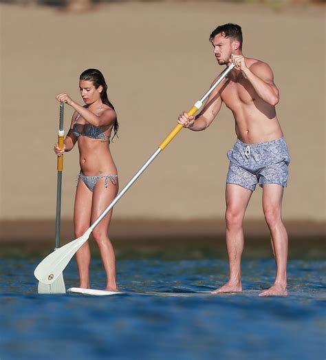 Lea Michele In A Tiny Monochrome Bikini Paddeboarding At The Beach In Mexico Porn Pictures Xxx