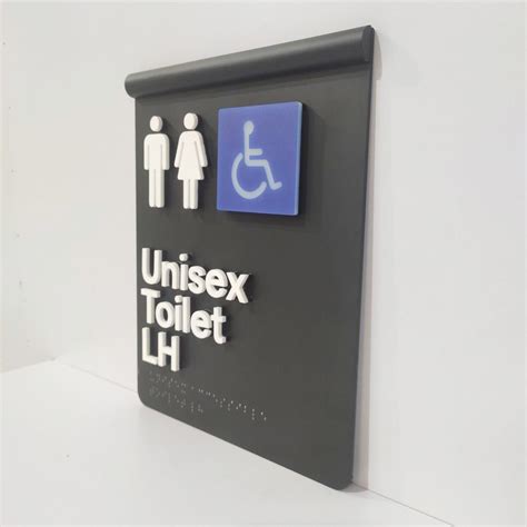 Factory Aluminum Ada Braille And Tactile Sign Door Name Plaque Toilet