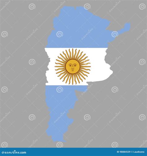 Map with flag stock vector. Illustration of country, national - 98884539