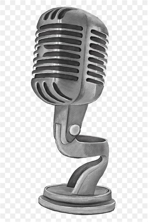 Retro Microphone Png Transparent Background Premium Png Rawpixel