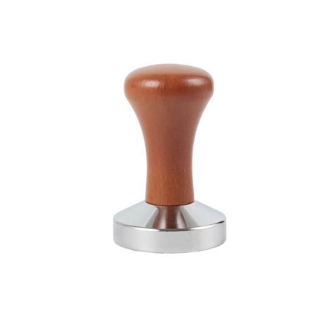 Tamper Compactador De Café Expresso Em Inox Madeira 53 Mm RALEO