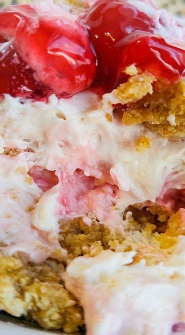 No Bake Cherry Cheesecake Fluff Recipe No Bake Cherry Cheesecake