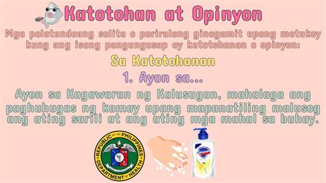 Filipino Ano Ang Pinagkaiba Ng Opinyon At Katotohanan Iquestionph