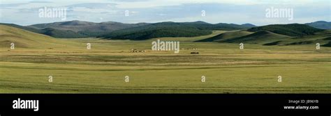 the mongolian steppe Stock Photo - Alamy