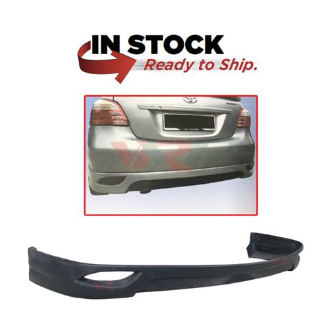 Toyota Vios Second Generation 2008 TOM Style Rear Back Bumper Skirt