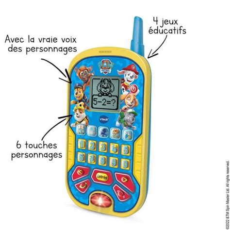 VTECH PAT PATROUILLE Le Smartphone Éducatif Bebeboutik