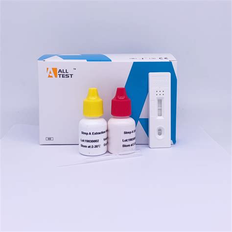 Throat Swab Specimens Strep A Antigens ( Control line in Red) Rapid