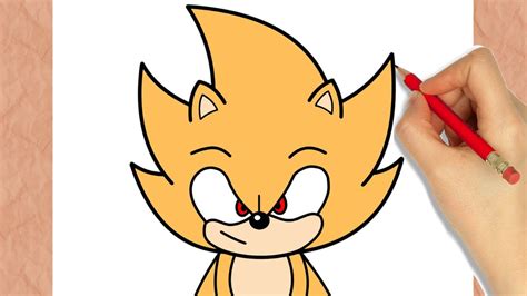 Como Dibujar Super Sonic Paso A Paso Youtube