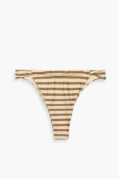 Tigerlily Verena Kaia Striped Low Rise Bikini Briefs The Outnet