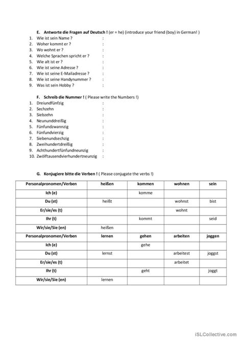 Kennenlernen Level Up Deutsch Daf Arbeitsbl Tter Pdf Doc