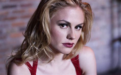 Wallpaper Anna Paquin Actress Blonde Makeup Hd Widescreen High