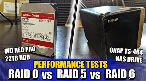 Qnap Ts 464 Nas Wd Red 22tb 10gbe Raid 0 Raid 5 And Raid 6