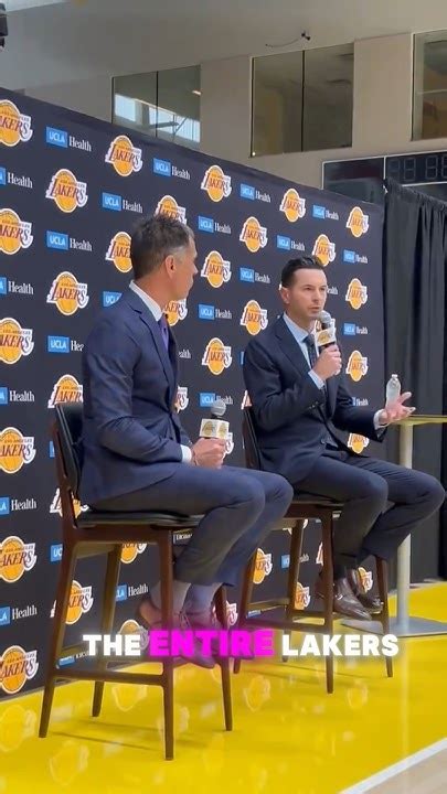 Jj Redicks Opening Statement As The Lakers New Coach Youtube