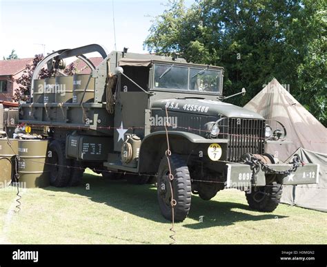 Vintage WWII US Army Truck On Display At Baston In The Blitz Weekend