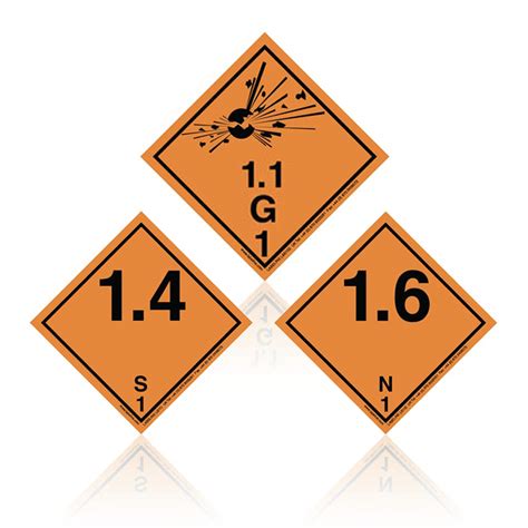 Hazard Labels For Class 1 To 9 Iata Adr Iata And Imdg Compliant