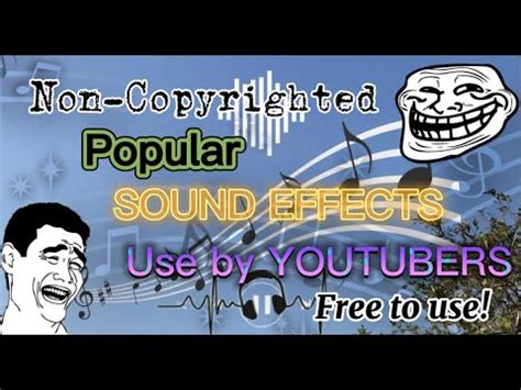 Popular Sound Effects Use By Youtubers Non Copyrighted Free To Use