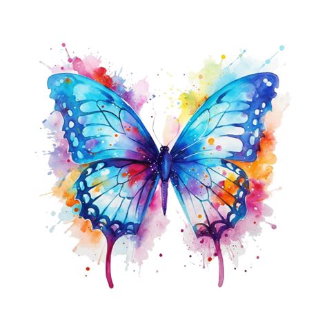 Butterfly Watercolor Painting, Butterfly Printable Wall Art, Butterfly ...