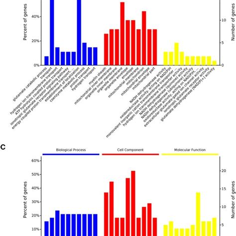 Analysis Of Differential Proteins And Their Gene Ontology Go A Venn Download Scientific