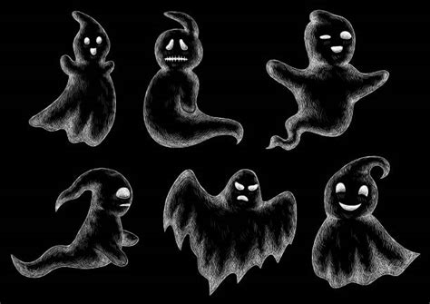 Funny Ghost Faces Silhouette Illustrations Royalty Free Vector Graphics And Clip Art Istock