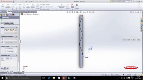 Solidworks Tutorial 11 Drill Bit 3d Solidworks How To Draw Drill