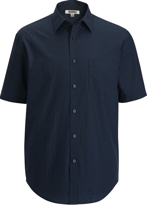 Edwards Mens Essential Broadcloth Shirt Short Sleeve 1314 With Custom