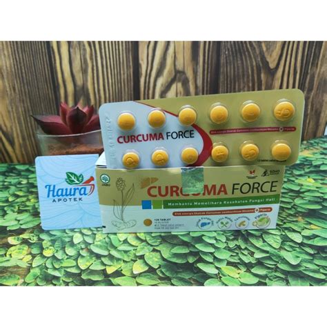 Jual Curcuma Force Tablet Memelihara Fungsi Hati Dan Imun Shopee