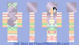 ℱℛʉℹʈ'Ꮥ ♡ Cute Pastel Girl Minecraft Skin