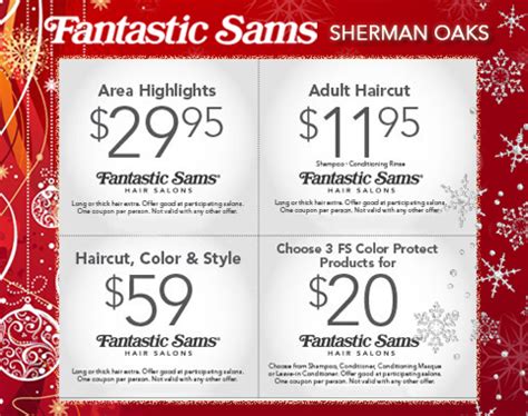 Fantastic Sams Haircut Coupons Printable 2023