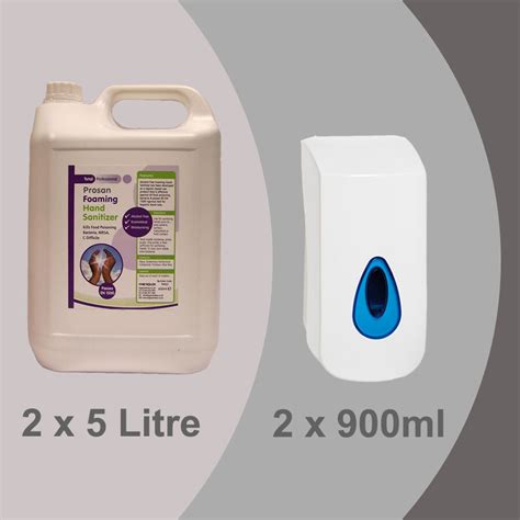 2 X 5l Alcohol Free Foaming Hand Sanitiser 2 X 900ml Foaming