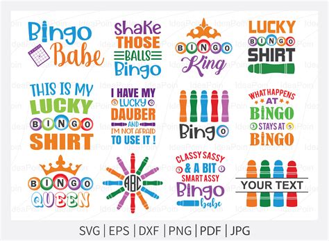 Bingo SVG File Bingo Monogram Svg Bingo Shirt Design SVG - Etsy