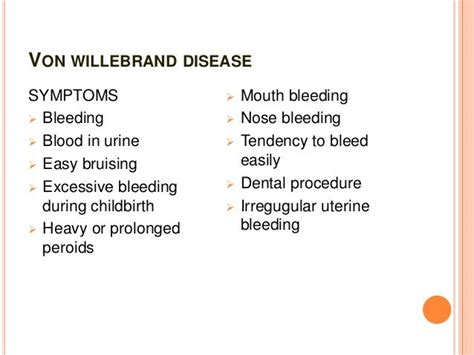 Von wille brand disease