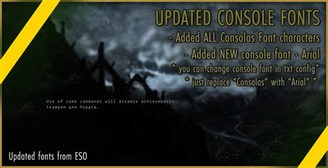 Updated Fonts From Eso At Skyrim Special Edition Nexus Mods And Community