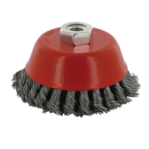 Brosse Boisseau Mm Fils D Acier Torsad S Rangs Pour Meuleuse