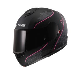 Casco Modular LS2 FF908 Strobe II Lux Negro Mate Rosa