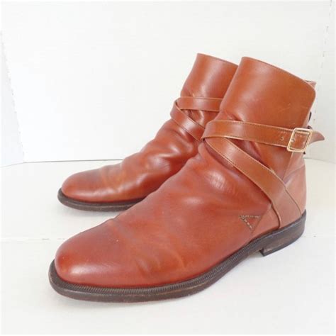 Maraolo Brown Leather Boot Beetle Chelsea Men Made In Gem