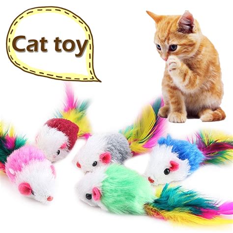 10 Pcs False Mouse Cat toys Pet Mini Funny Interactive Playing Toys For ...