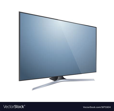 Tv Flat Screen Lcd Plasma Realistic Royalty Free Vector