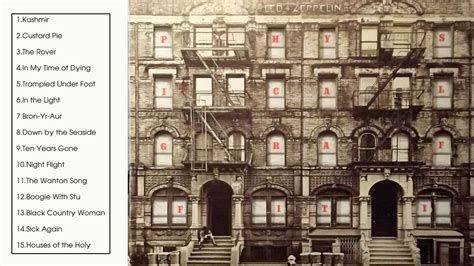 Led Zeppelin Physical Graffiti Album Cover