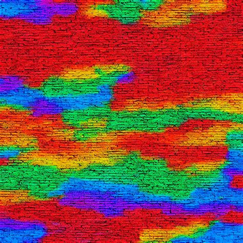 Rainbow Painted Brick Texture Stable Diffusion OpenArt