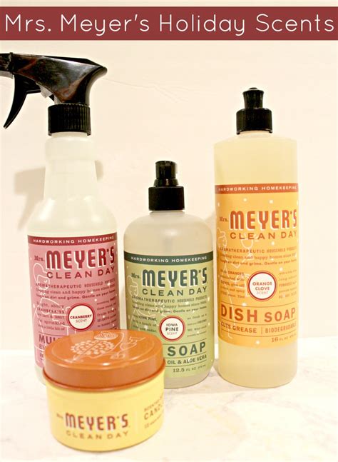 Friday Fresh Picks: Mrs. Meyer's Clean Day Holiday Scents - Pieces of a Mom