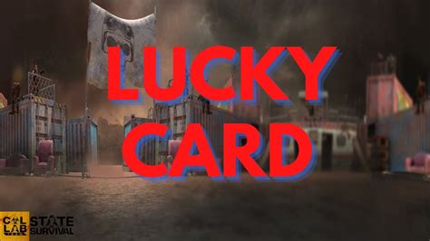 State Of Survival Lucky Card Feature Youtube