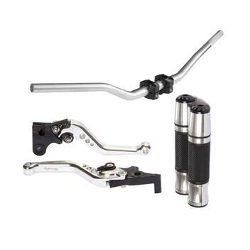 Guidão Guidon Naked Punho Luva Manete Moto Cb f Hornet Stark Race Guidão de Moto