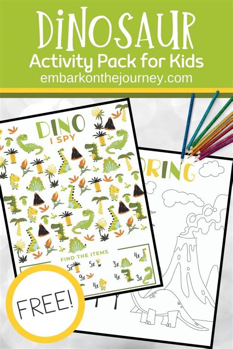 Dinosaur Activity Pack Artofit