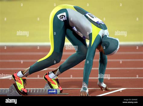 Australia's Cathy Freeman wears a bodysuit at the start of the Women's ...